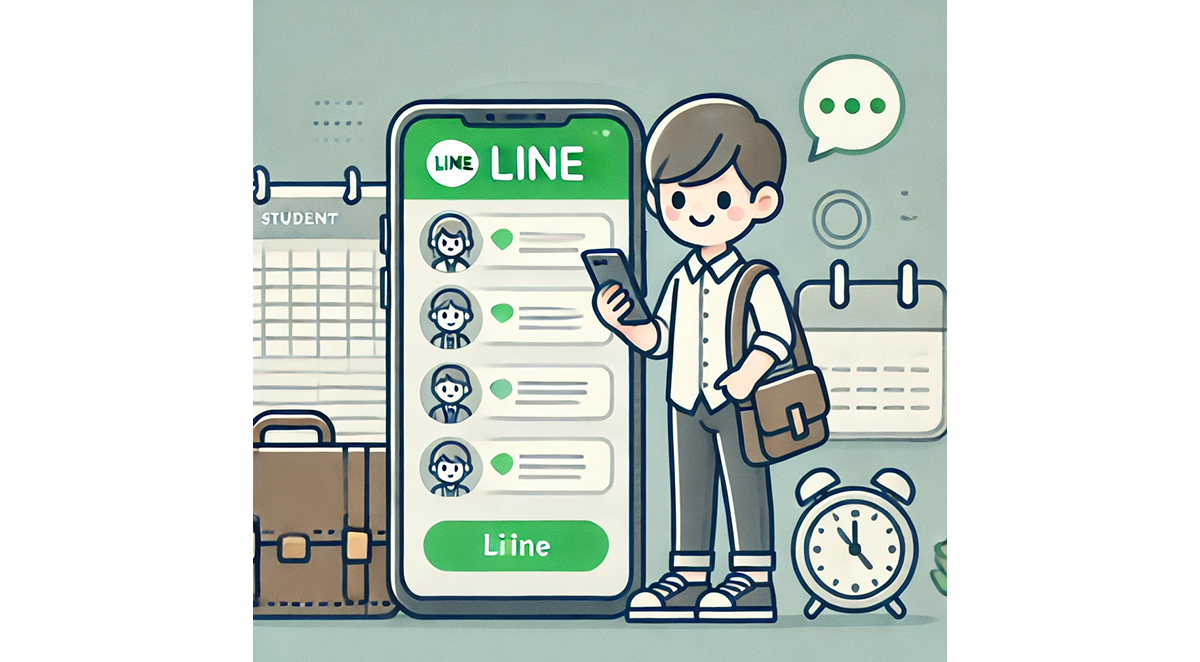 LINE公式アカウントの利用シーンのイメージ