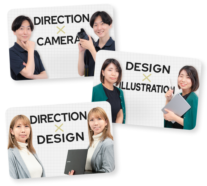 DIRECTION×CAMERA/DESIGN×ILLUSTRATION/DIRECTION×DESIGN